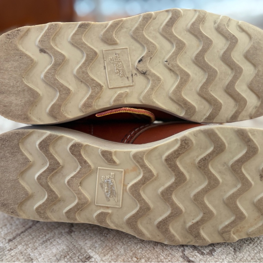 Red Wing Shoes Women’s Moc Boots - Tan Leather - Picture 10 of 12